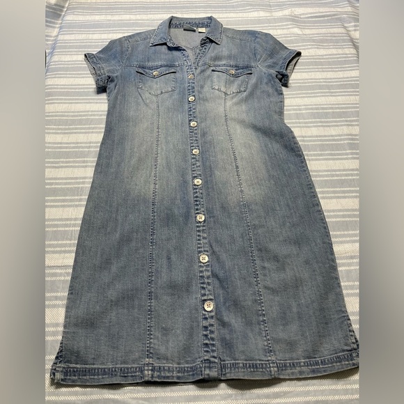 Chico's Dresses & Skirts - Chico's blue denim button-up dress.